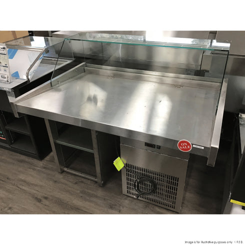 Ex-Showroom: Multiplexable Serve-over Refrigerated Fish Open Display 1540mm - FSG1500-VIC636